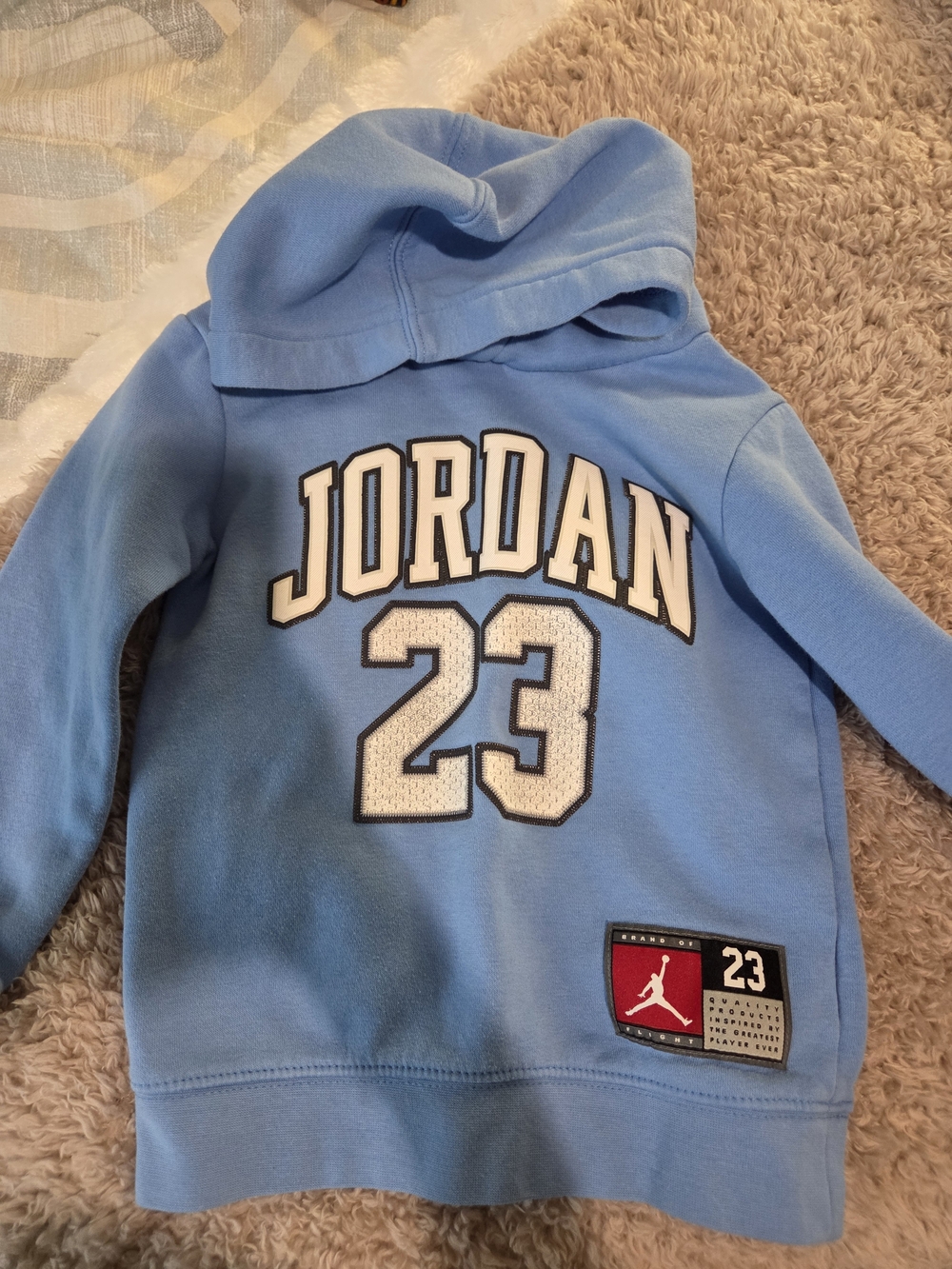 Jordan Light Blue '23 Pullover Hoodie for Kids